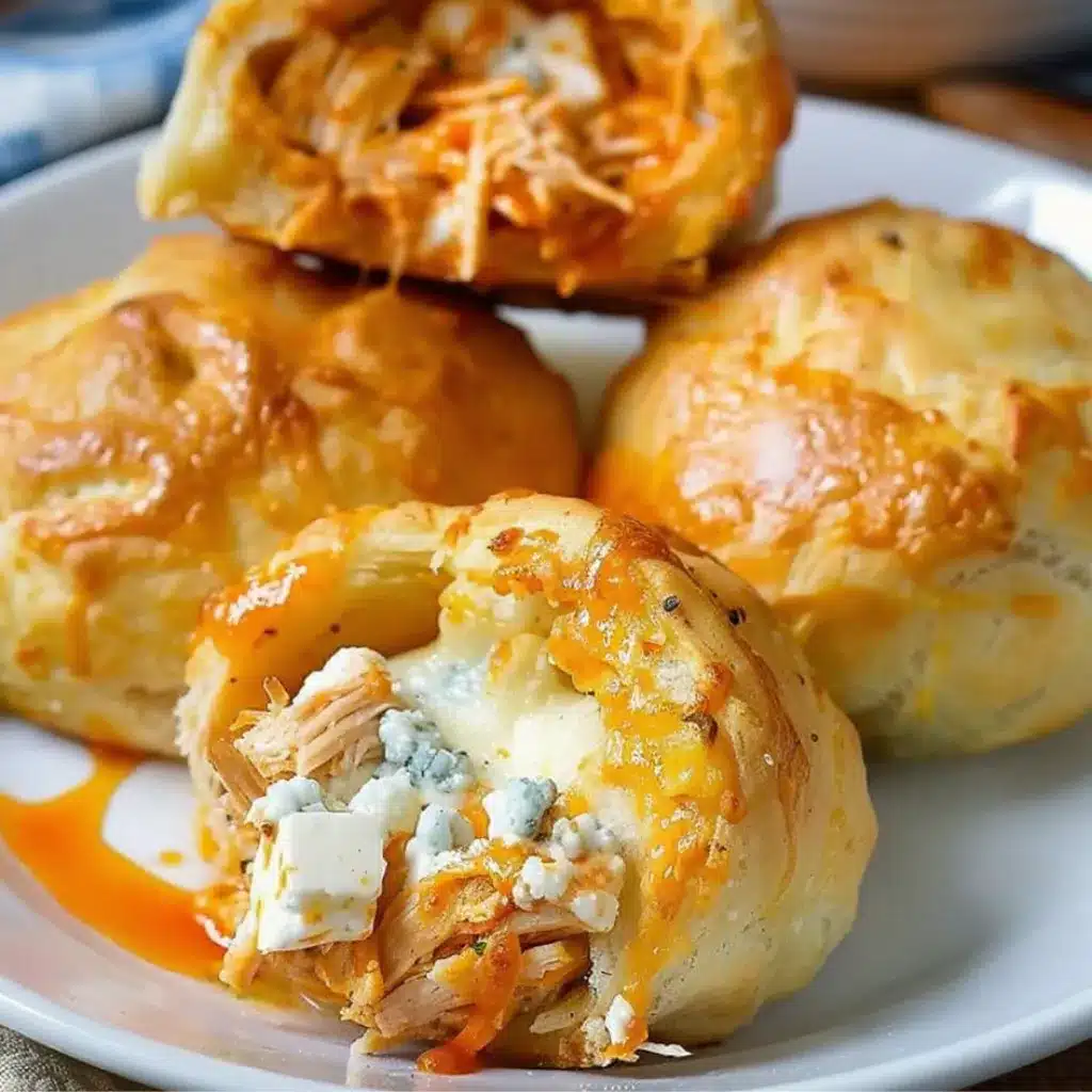 Buffalo Chicken Bombs (2) Buffalo Chicken Bombs - A Golden and Cheesy Snack Ready to Enjoy