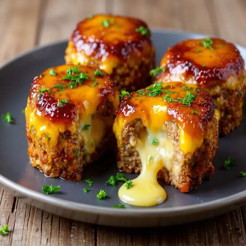 Cheesy Stuffed Meatloaf Bites Recipe