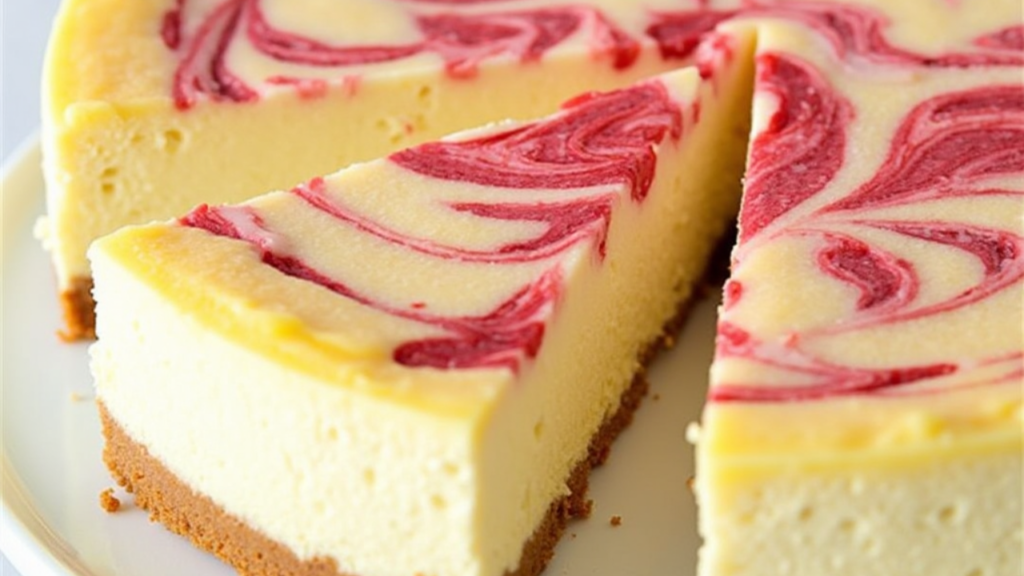 Lemon Raspberry Swirl Cheesecake: A Zesty, Elegant Dessert