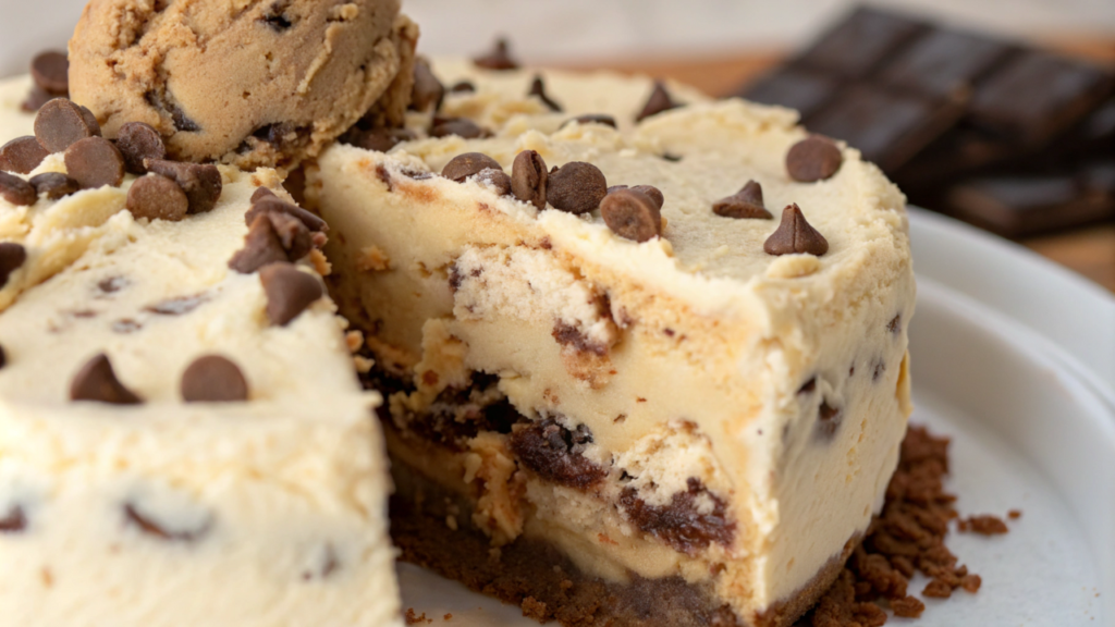 Chocolate Chip Cookie Dough Ice Cream Cake recipe