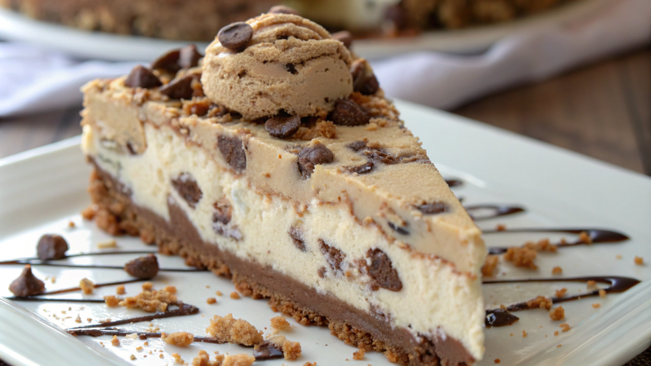 Chocolate Chip Cookie Dough Ice Cream Cake recipe