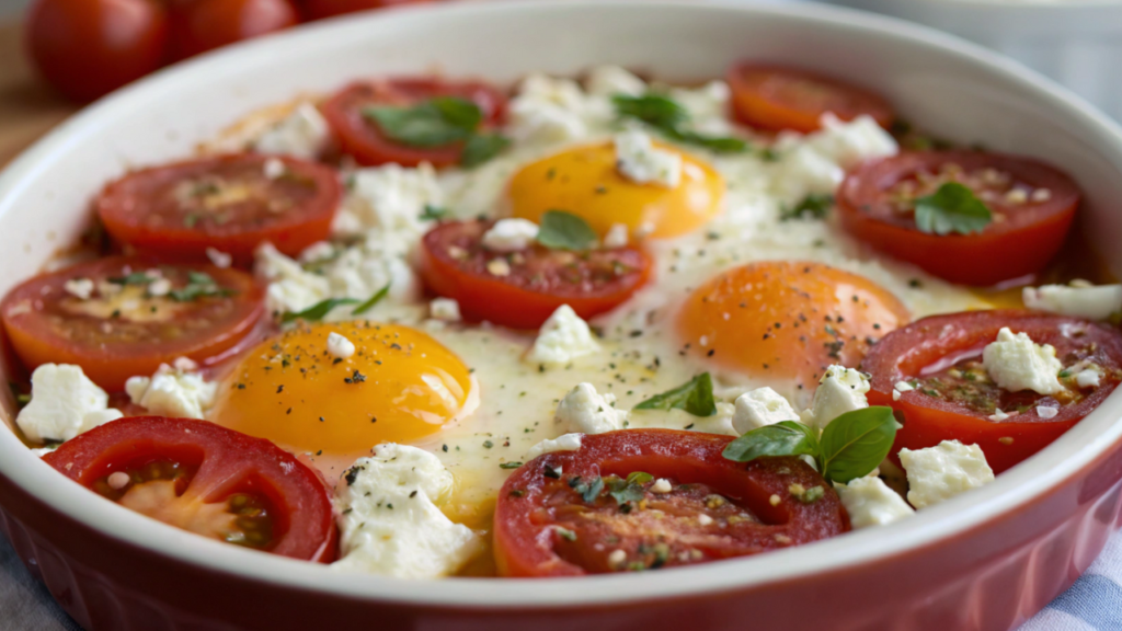 Tomato and Feta Baked Eggs: A Flavorful Breakfast Delight