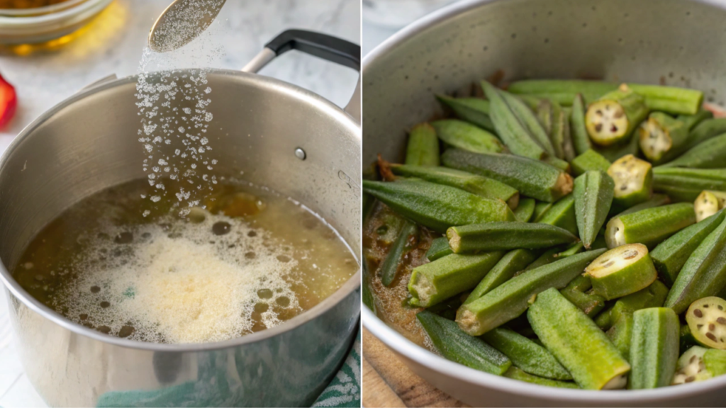 how to make tasty boiled okra