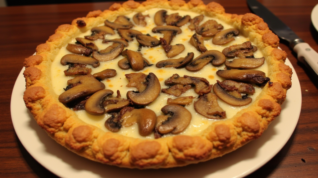 Mushroom Express Pie Recipe :  Quick and Savory