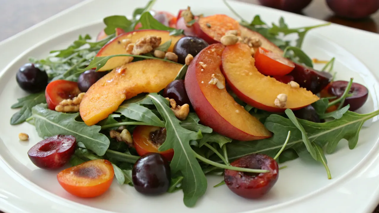 Arugula Salad with Stone Fruit