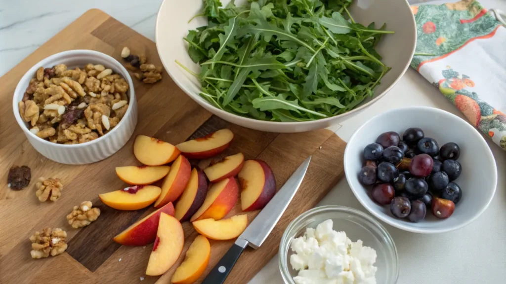 Arugula Salad with Stone Fruit