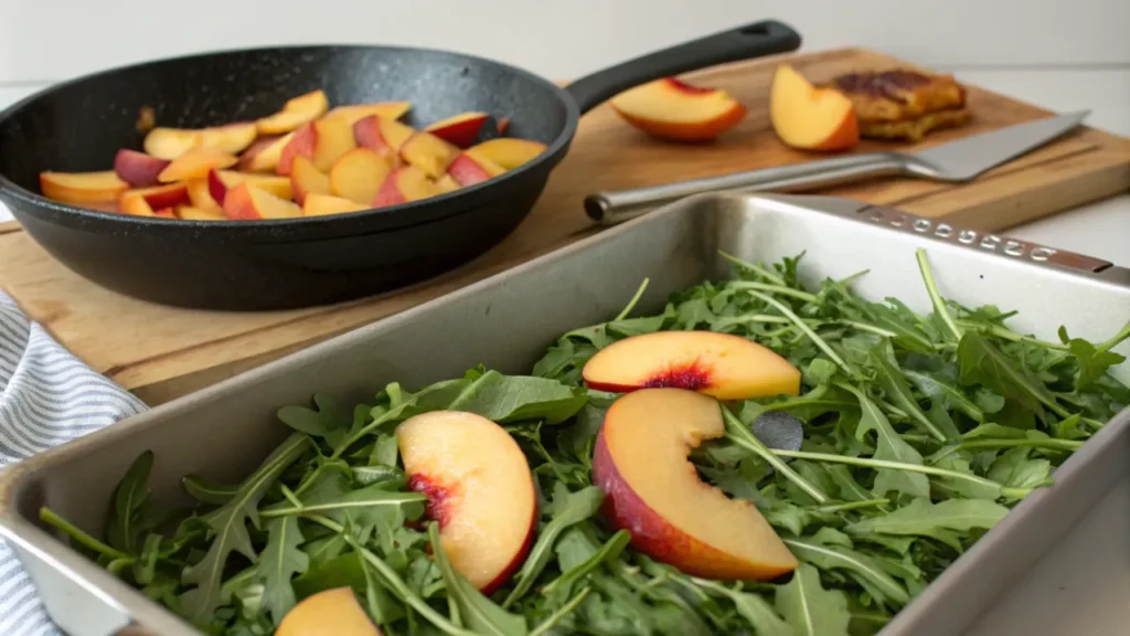 Arugula Salad with Stone Fruit