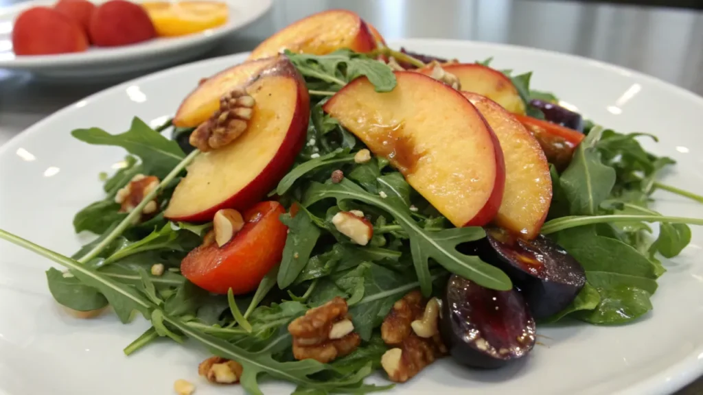 Arugula Salad with Stone Fruit