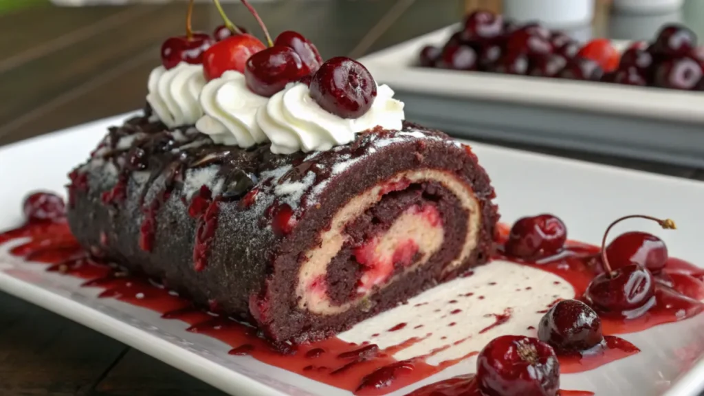 Black Forest Cherry Roll