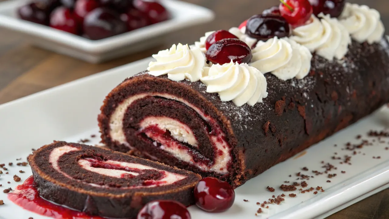 Black Forest Cherry Roll