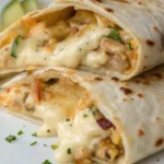 Cheesy Tortilla Wraps with Creamy Sauce