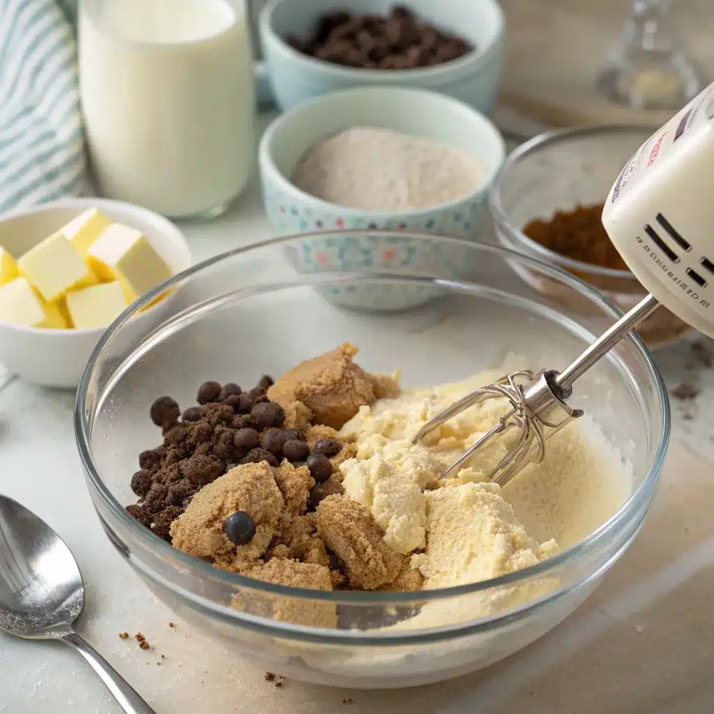 Chocolate Chip Cookie Dough Brownie Bombs (3) tastyflora