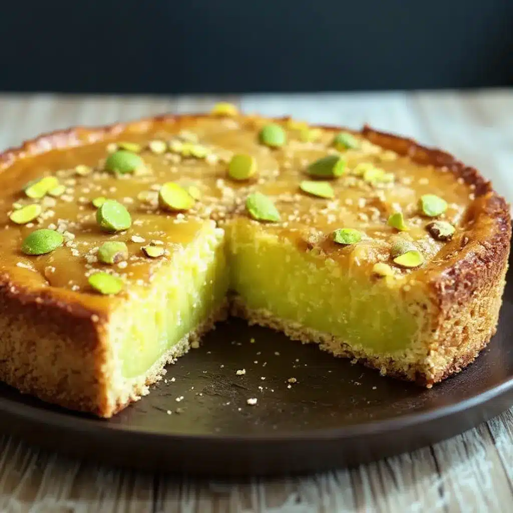 Pistachio Ooey Gooey Butter Cake tastyflora