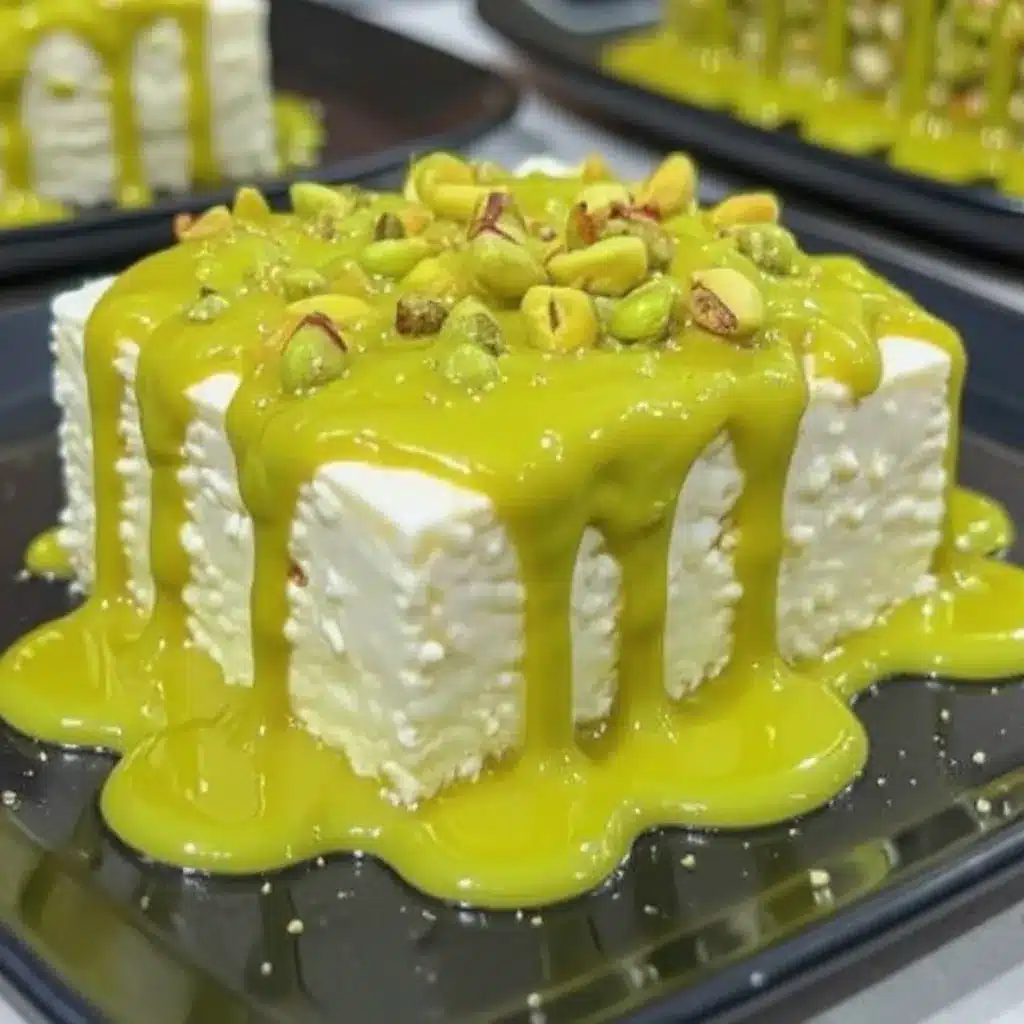 Pistachio Sauce Pistachio sauce used in a savory salad dressing