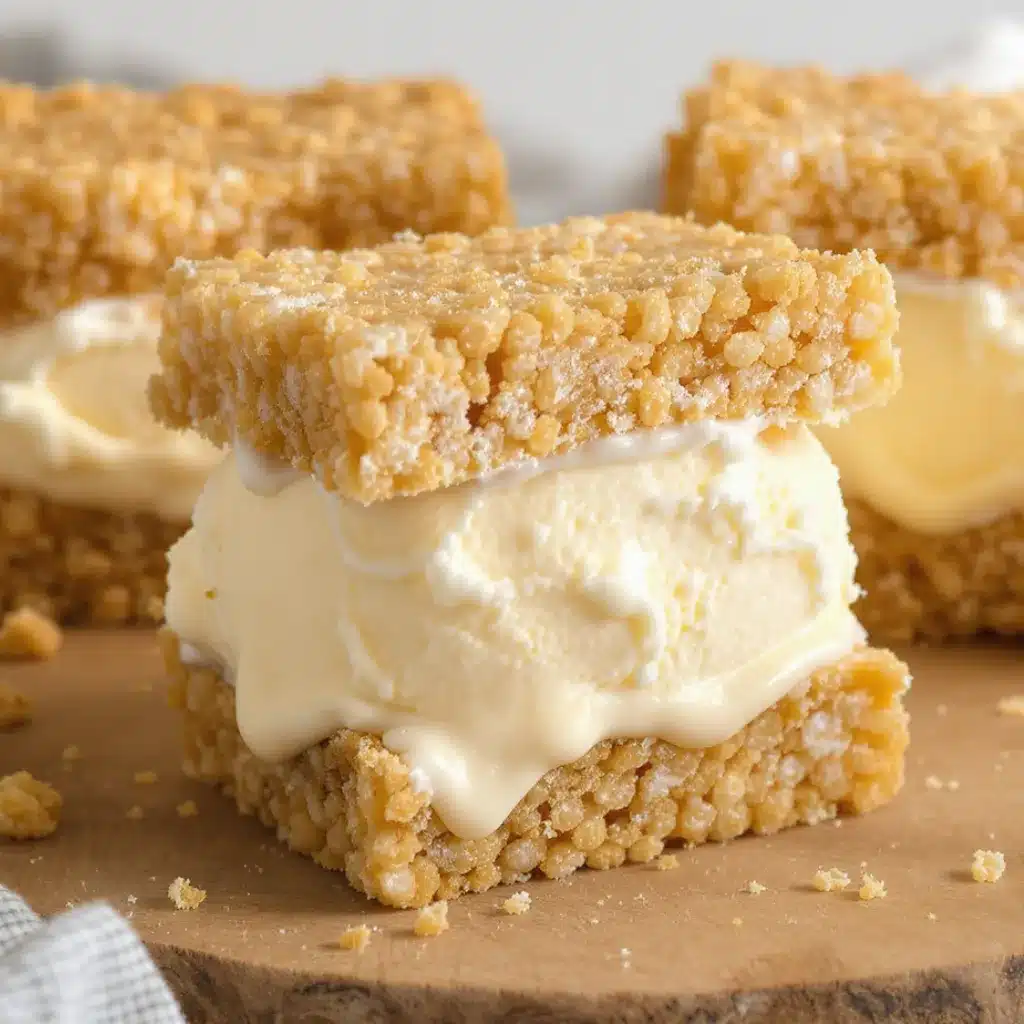 Ready to serve Rice Krispie Treat Ice Cream Sandwich