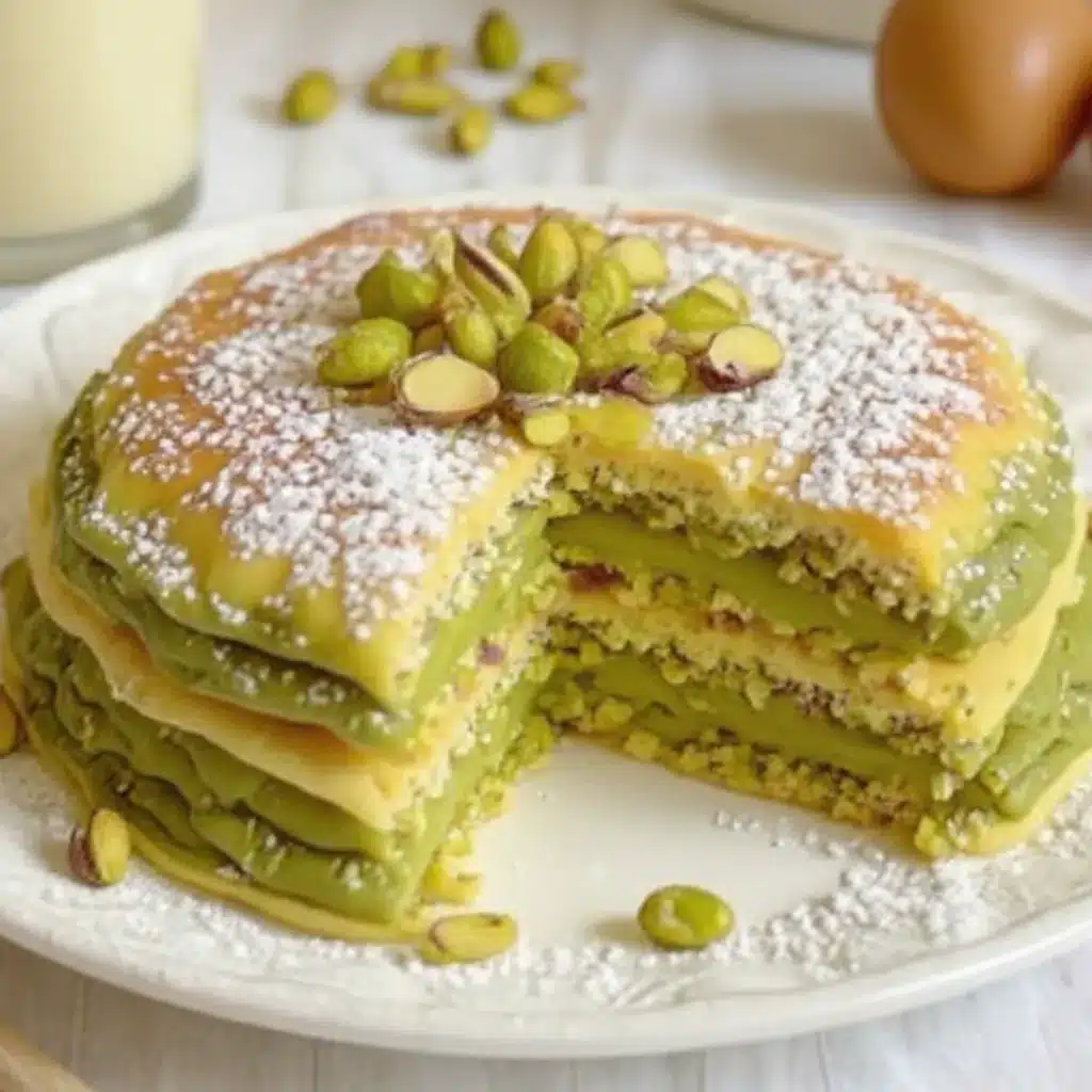 pistachio pancakes (3) Pistachio pancakes with fresh toppings