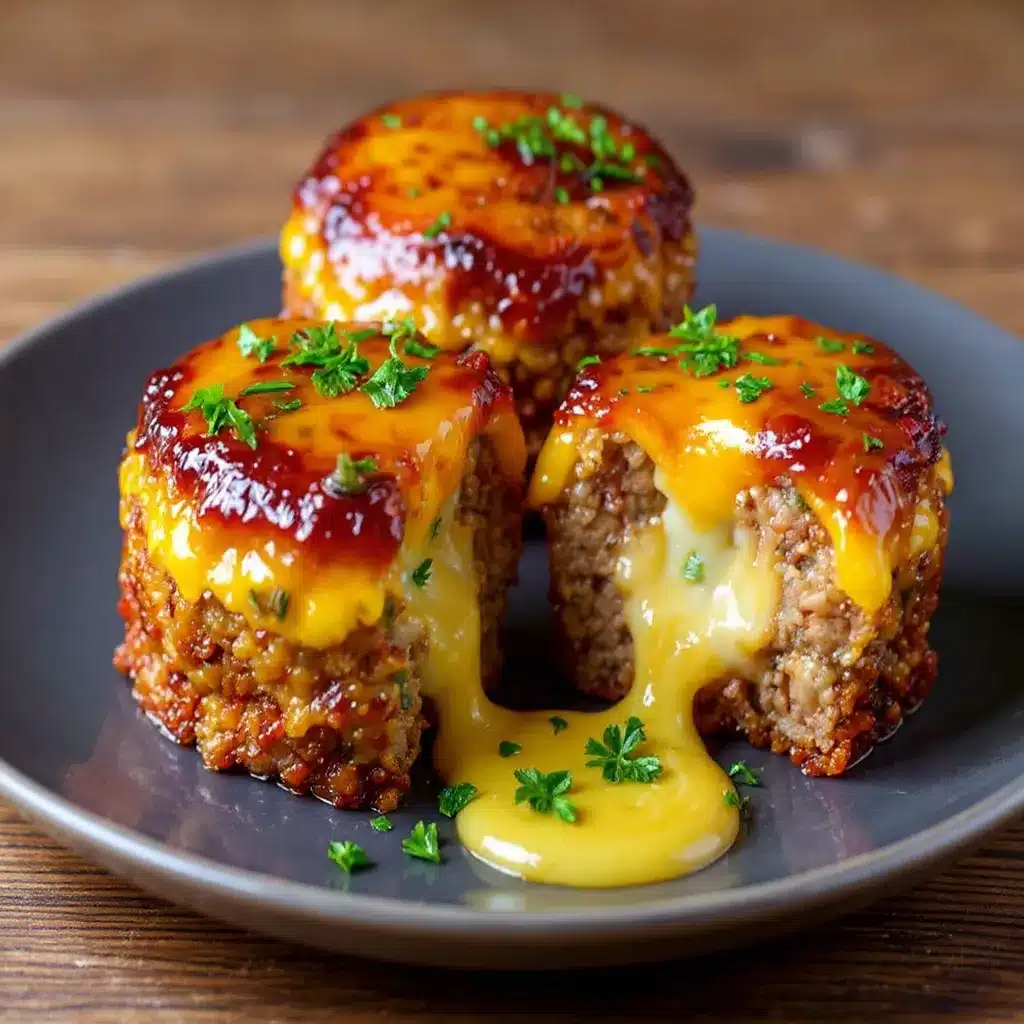 Cheesy Stuffed Meatloaf Bites Recipe