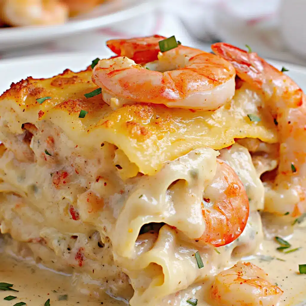 Seafood Lasagna with Shrimp & Crab