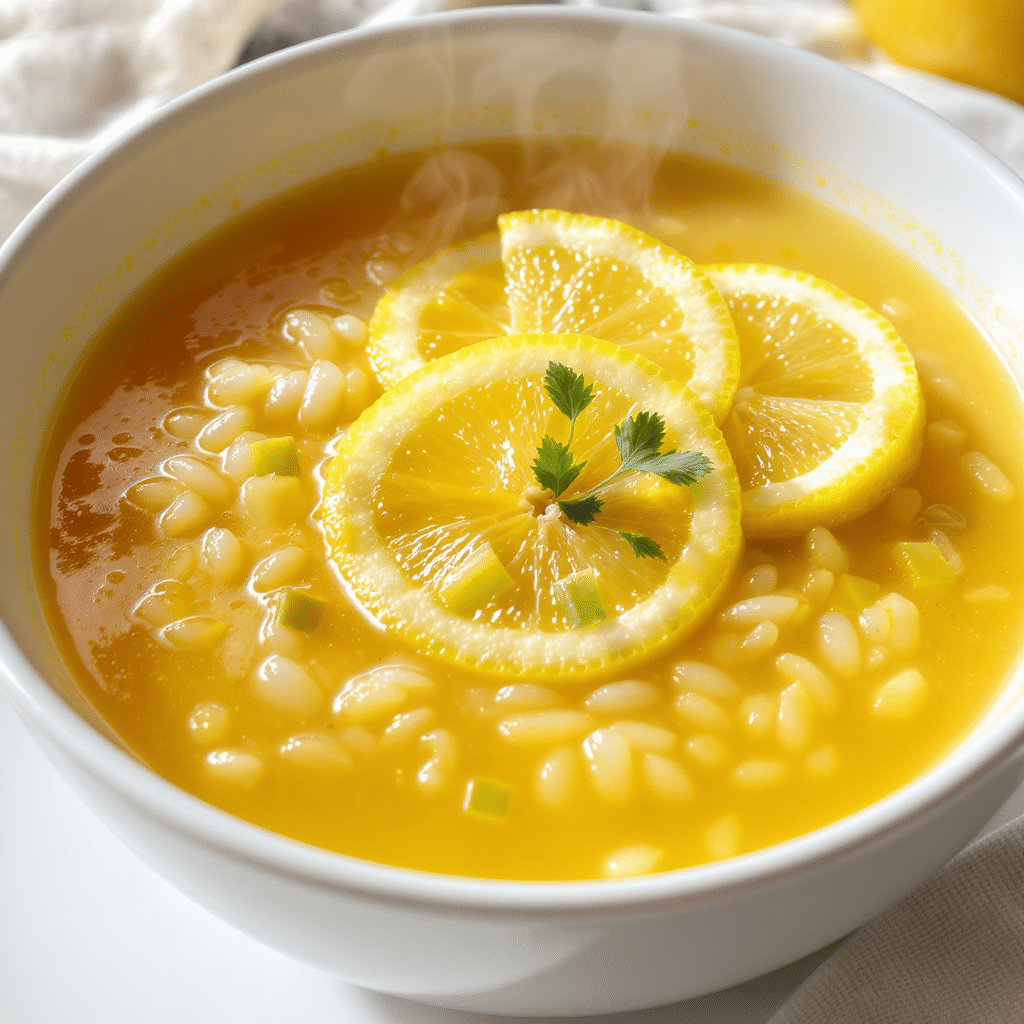 Greek Lemon Rice Soup Recipe